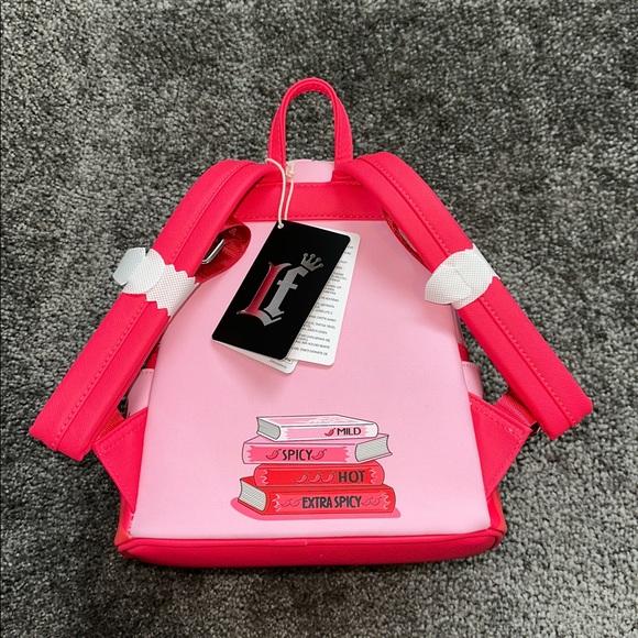 Loungefly Pink Spicy Book Club backpack brand new with tags. - Picture 2 of 9